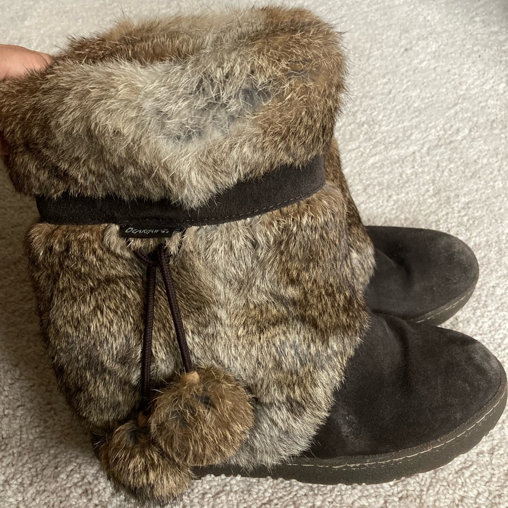 Rabbit Fur Boots